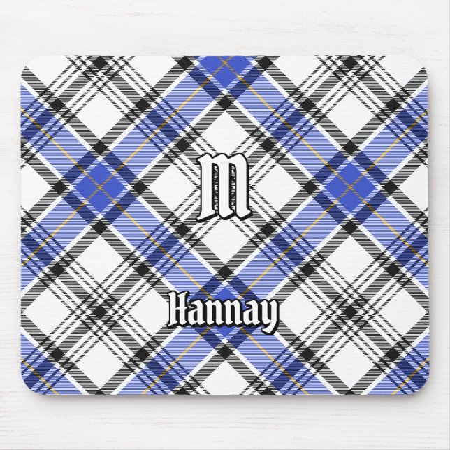 Clan Hannay Tartan Mouse Pad (Front)