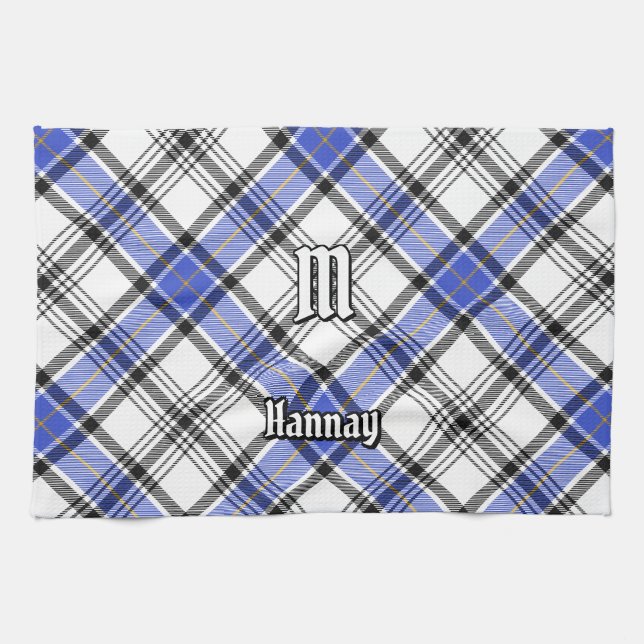 Clan Hannay Tartan Tea Towel (Horizontal)
