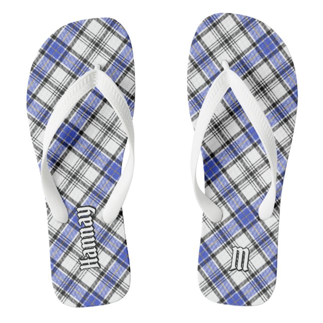 Clan Hannay Tartan Thongs (Footbed)
