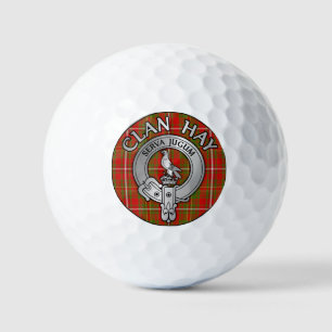 Clan Hay Crest & Tartan Golf Balls