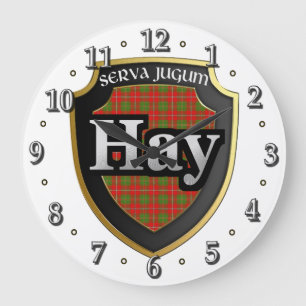Clan Hay Tartan Scottish Dream Clock