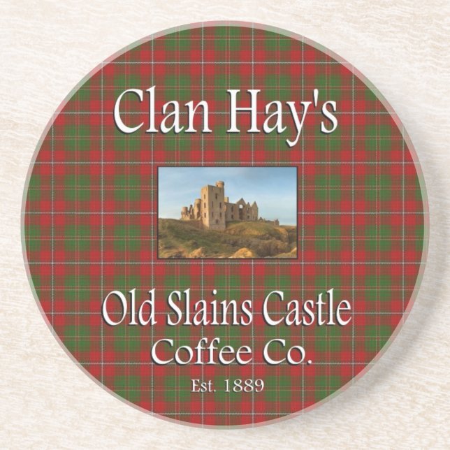 Clan Hay's Old Slains Castle Coffee Co. Coaster (Front)