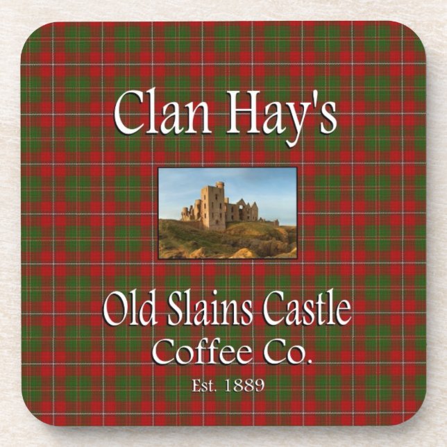 Clan Hay's Old Slains Castle Coffee Co. Coaster (Front)