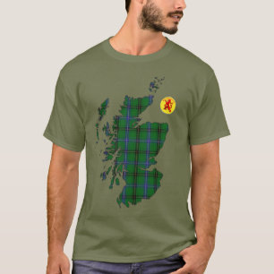 Clan Henderson [EDIT] Tartan Map T-Shirt