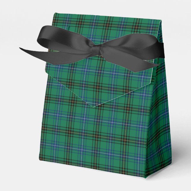 Clan Henderson Tartan Favour Box (Front Side)