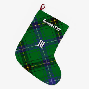 Clan Henderson Tartan Large Christmas Stocking