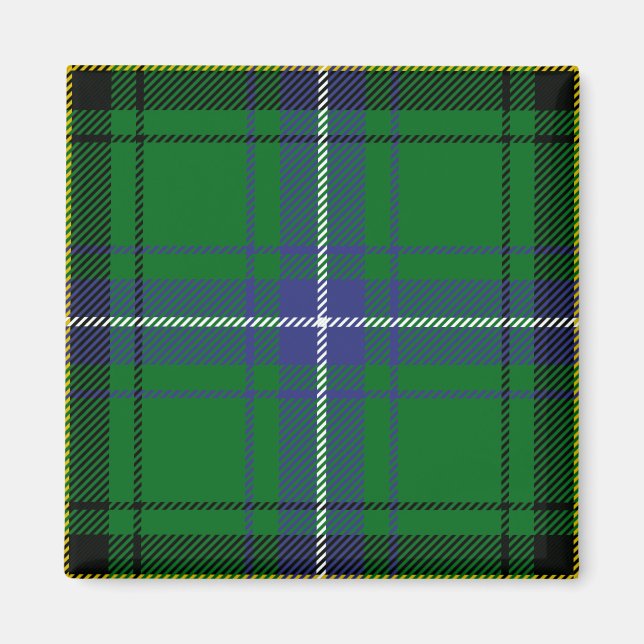 Clan Henderson Tartan Magnet (Front)