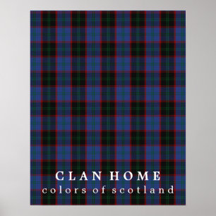 Clan Home Colours of Scotland Tartan Poster