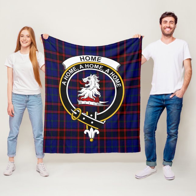 Clan Home Modern Tartan Plaid Fleece Blanket (In Situ)