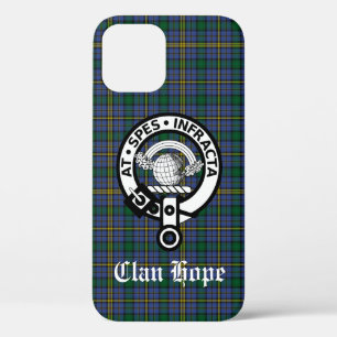 Clan Hope Crest Badge & Tartan iPhone 12 Case