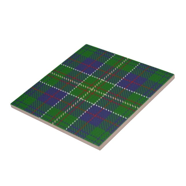 Clan Hunter Scottish Expressions Tartan Ceramic Tile (Side)