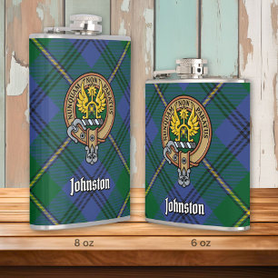 Clan Johnston Crest Flask