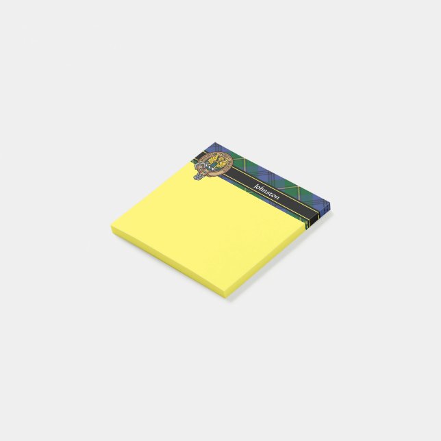 Clan Johnston Crest Post-it Notes (Angled)