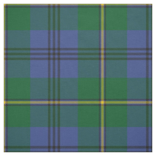Clan Johnston Tartan Fabric (Swatch)