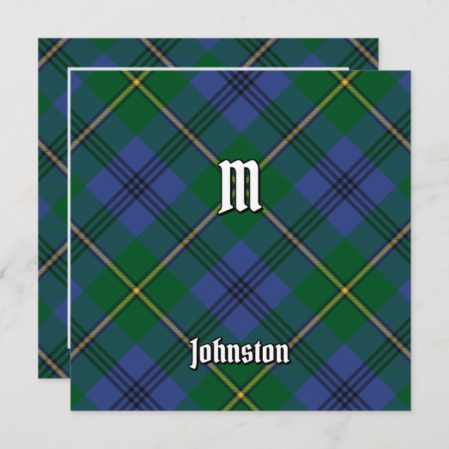 Clan Johnston Tartan Invitation (Front/Back)