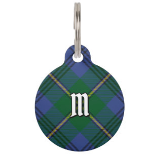 Clan Johnston Tartan Pet ID Tag