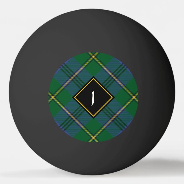 Clan Johnston Tartan Ping Pong Ball (Front)