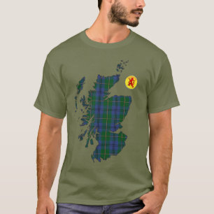 Clan Johnstone [EDIT] Tartan Map T-Shirt