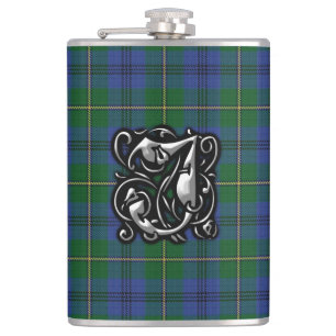 Clan Johnstone Johnston Tartan Old Scotland Flask