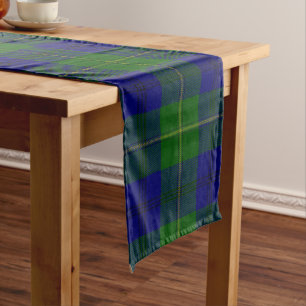 Clan Johnstone Scottish Tartan Plaid Medium Table Runner