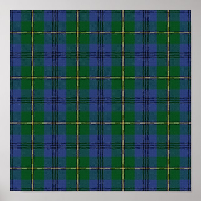 Clan Johnstone Tartan - Digital Download Poster (Front)