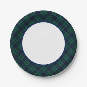 Clan Keith Modern Tartan Border Paper Plate