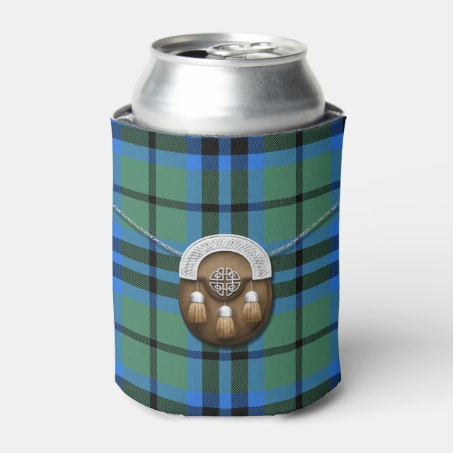 Clan Keith Tartan And Sporran Can Cooler (Can Front)