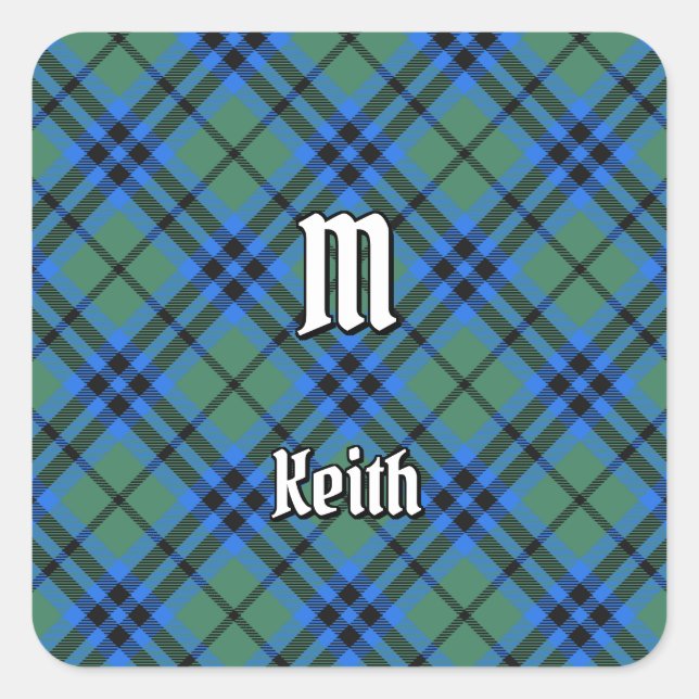 Clan Keith Tartan Square Sticker (Front)