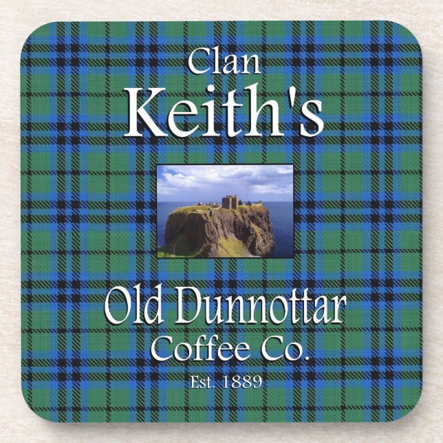 Clan Keith's Old Dunnottar Coffee Co. Coaster (Front)