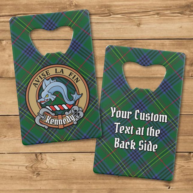 Clan Kennedy Crest over Tartan (Creator Uploaded)