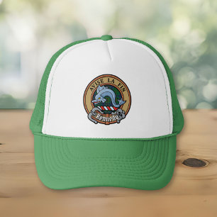 Clan Kennedy Crest over Tartan Trucker Hat