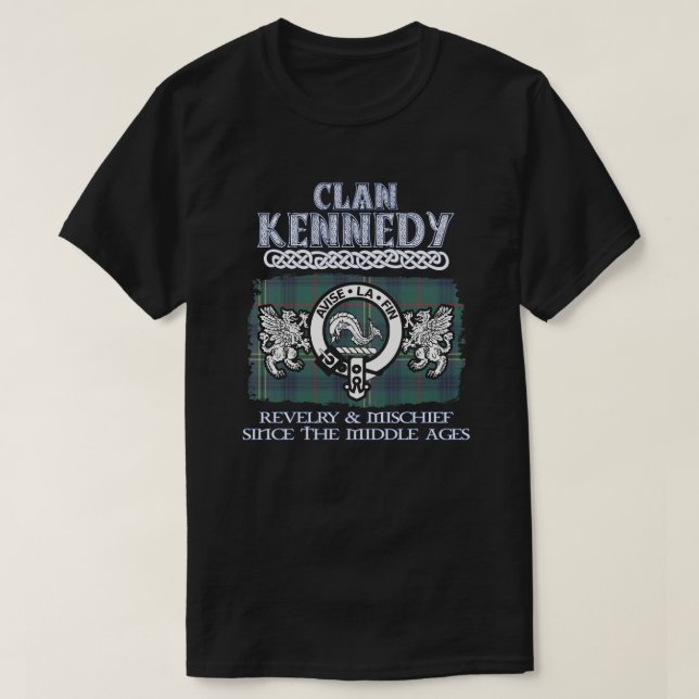 Clan Kennedy crest Scottish clans Scottish surname T-Shirt (Design Front)