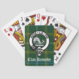 Clan Kennedy Crest Tartan Playing Cards