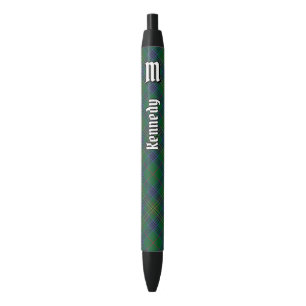 Clan Kennedy Tartan Black Ink Pen