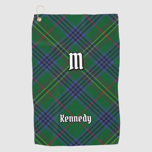 Clan Kennedy Tartan Golf Towel (Front)