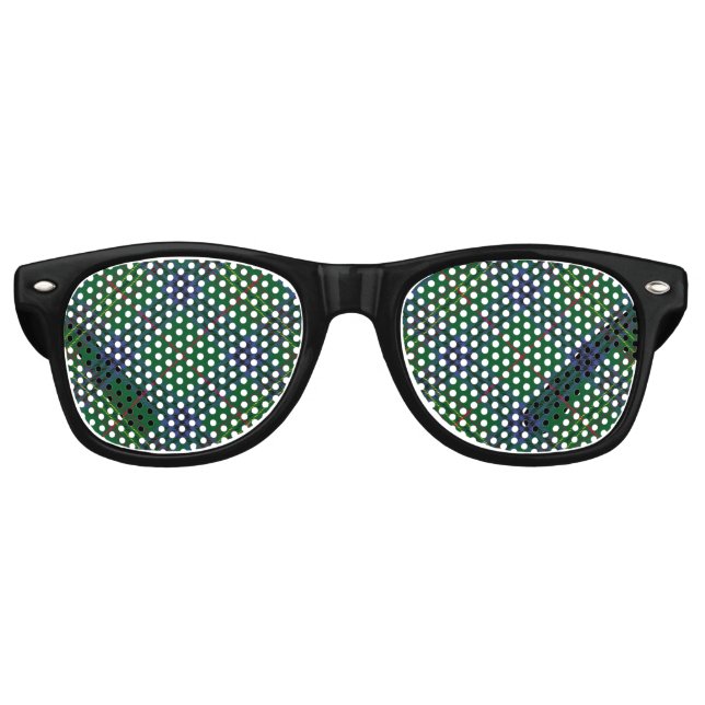 Clan Kennedy Tartan Retro Sunglasses (Front)