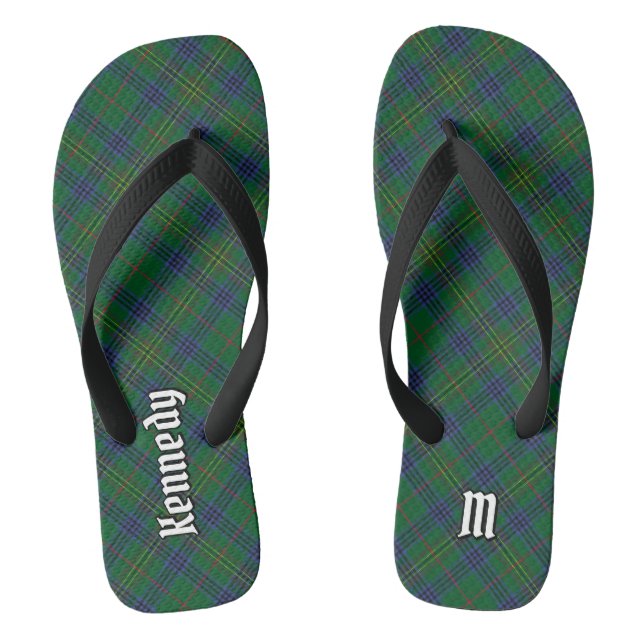 Clan Kennedy Tartan Thongs (Footbed)