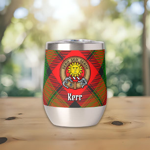 Clan Kerr Crest over Tartan