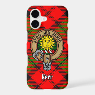 Clan Kerr Crest over Tartan