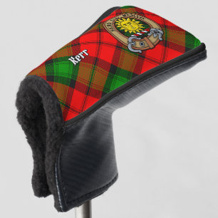 Clan Kerr Crest over Tartan Golf Head Cover