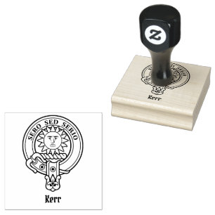 Clan Kerr Crest Rubber Stamp