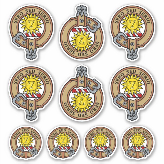Clan Kerr Crest Sticker Set (Front)