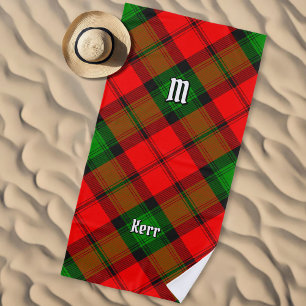 Clan Kerr Tartan Beach Towel