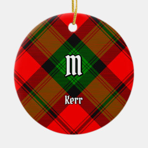 Clan Kerr Tartan Ceramic Ornament