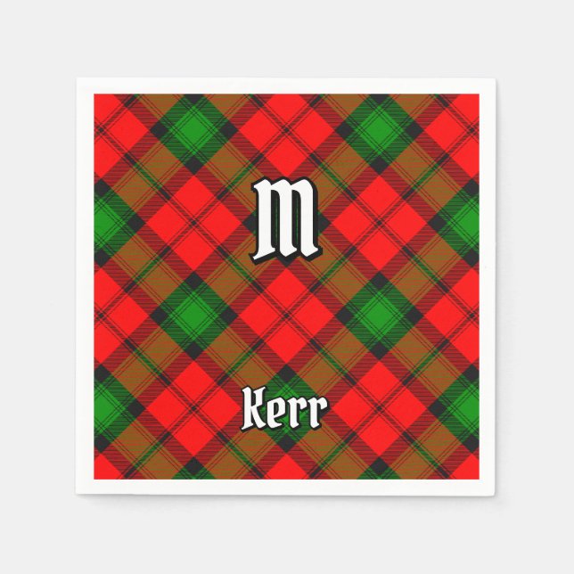 Clan Kerr Tartan Napkin (Front)