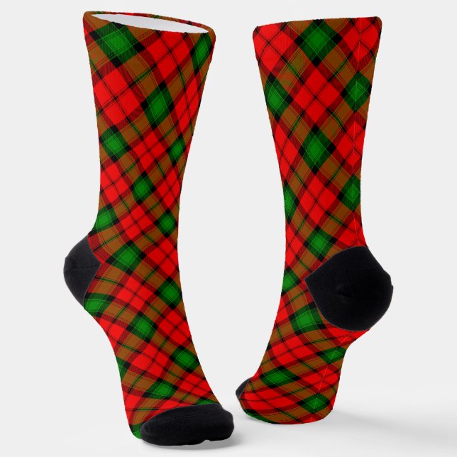 Clan Kerr Tartan Socks (Angled)