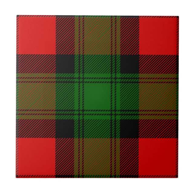 Clan Kerr Tartan Tile (Front)
