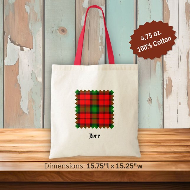 Clan Kerr Tartan Tote Bag (Creator Uploaded)