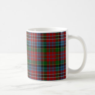 Clan Kidd Red Green Blue Tartan Scottish Coffee Mug