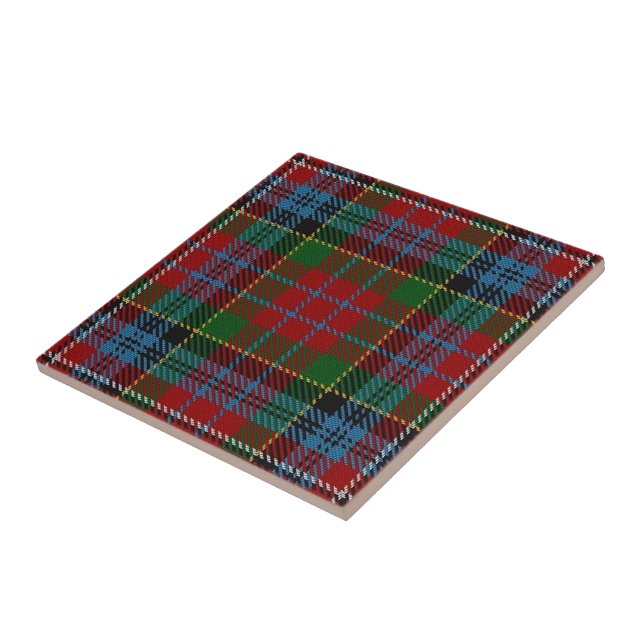 Clan Kidd Scottish Expressions Tartan Ceramic Tile (Side)